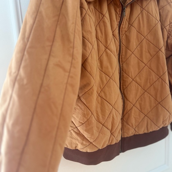 Wild Fable Cotton Tan Quilted Jacket - Picture 4 of 7
